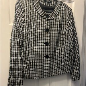Black and White Tweed Jacket by kasper